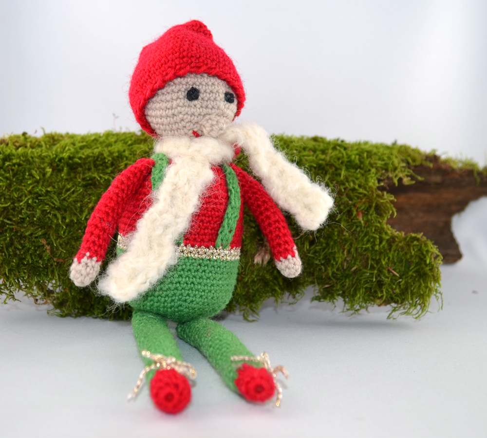 Weihnachtswichtel mit Schal | Einzelanleitung | Häkeln | Annemarie