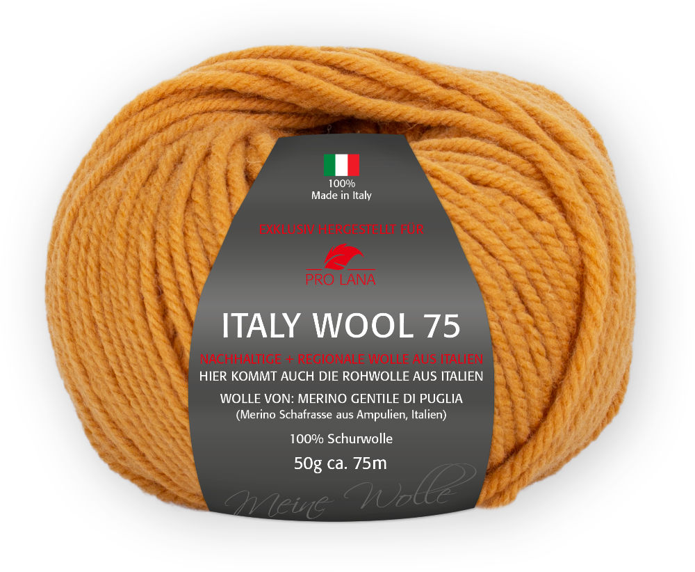 Italy Wool 75 von Pro Lana 0222 - gold