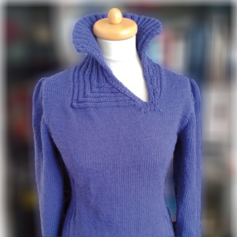Top-Down-Pullover Athene | Einzelanleitung | Wolle Merino Pur 125  | Stricken | Sylvie Rasch