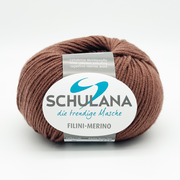 Filini-Merino von Schulana 0086 - kastanie