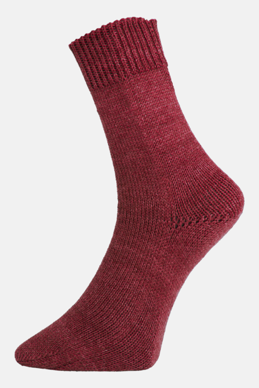 Golden Socks Business Bamboo - 4-fach Sockenwolle von Pro Lana 0511 - rot meliert