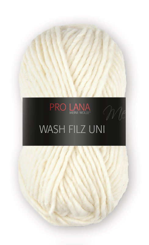 Wash-Filz von Pro Lana 0102 - naturweiß