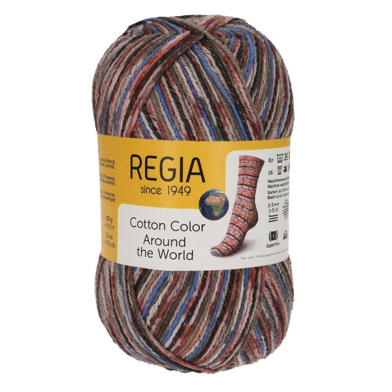 Regia Cotton 4-fach Color 100 g von Regia Around The World 2410 Paris Regia Cotton 4-fach Color 100 g von Regia Around The World 2410 Paris