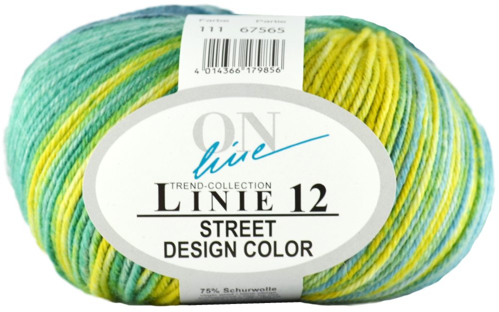 Street Design-Color Linie 12 von ONline 0111 - grün/gelb/blau