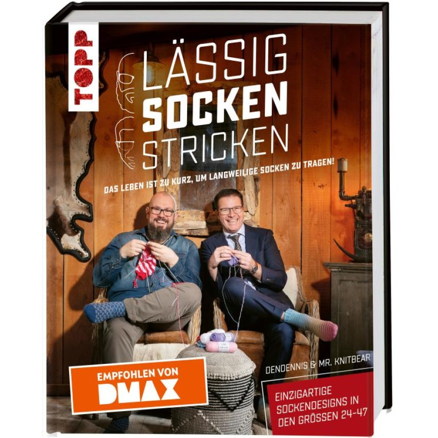Lässig Socken stricken - Einzigartige Sockendesigns in den Größen 24-47- Empfohlen von DMAX