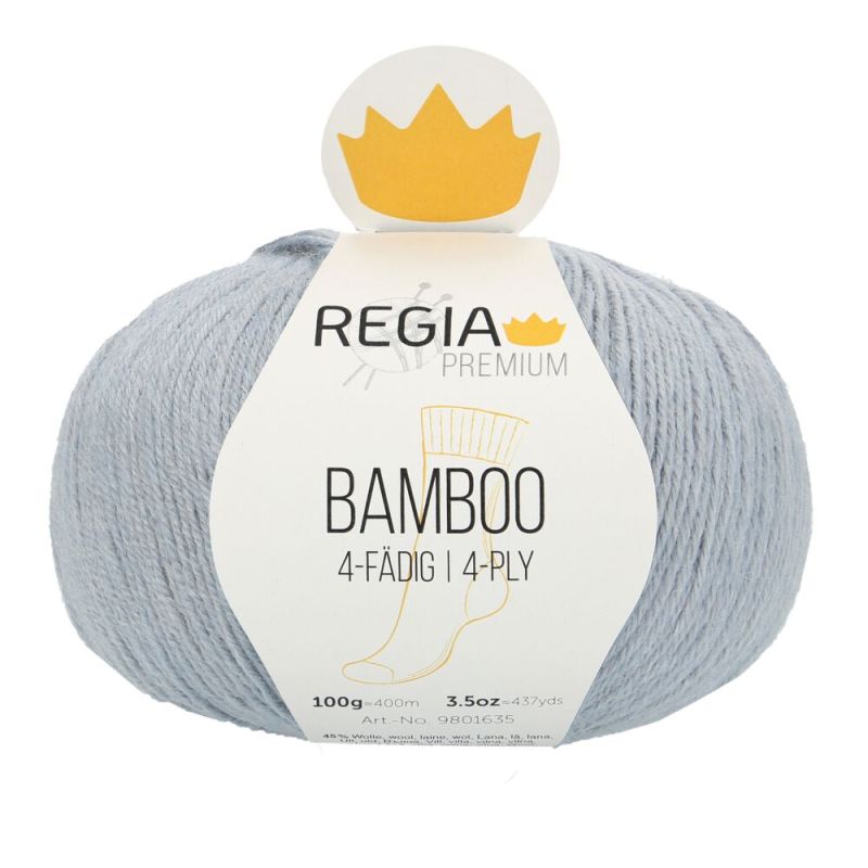 Premium Bamboo Uni 4-fach Sockenwolle 100 g von Regia