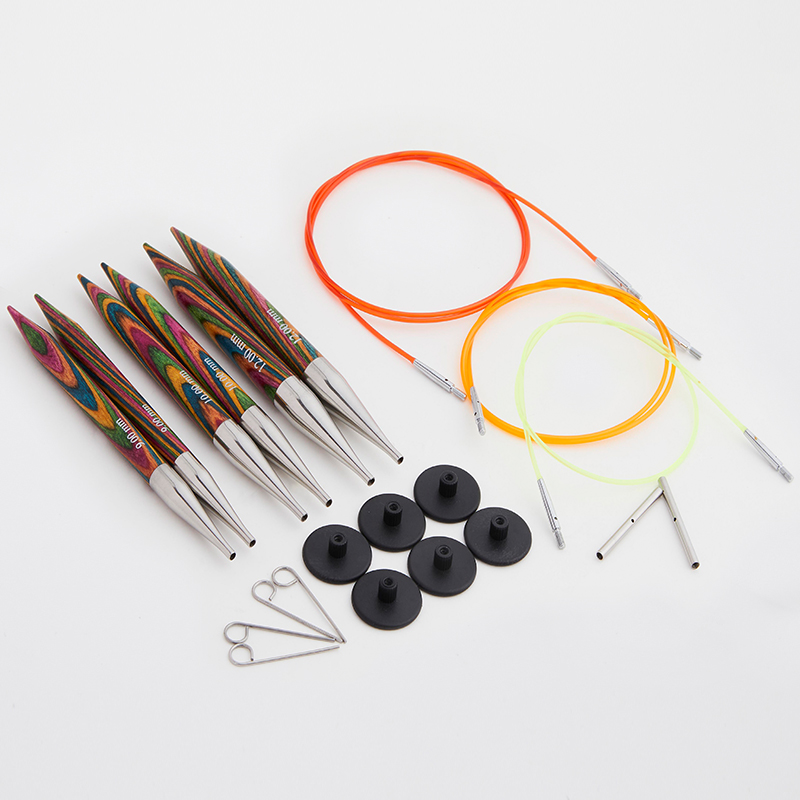 Nadelspitzen Set Symfonie Holz 9,00 - 12,0 mm Chunky von knit pro