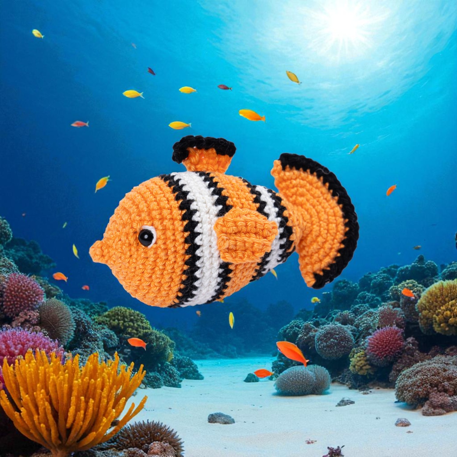 Clownfish Fritzi - MyGurumi   | Wollpaket mit Basic Cotton 0028 - orange | Häkeln | @magicloopscrochet Cansu Deniz-Öztürk Clownfish Fritzi - MyGurumi   | Wollpaket mit Basic Cotton 0028 - orange | Häkeln | @magicloopscrochet Cansu Deniz-Öztürk