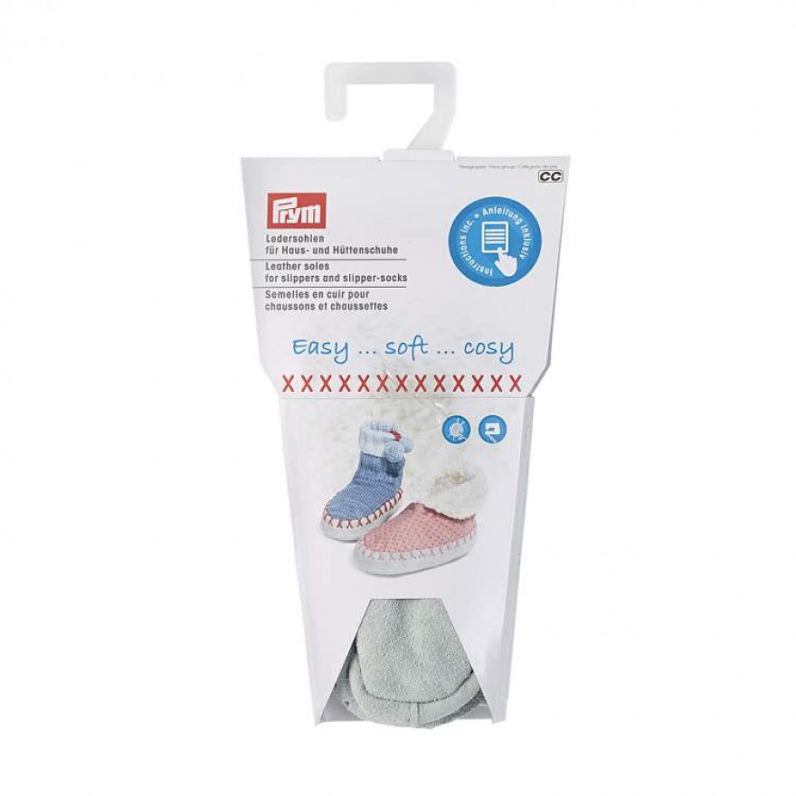 Ledersohlen für Haus- und Hüttenschuhe von Prym 39/41