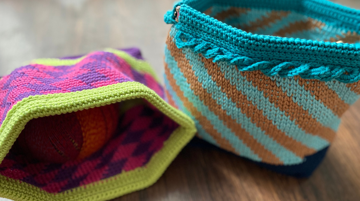 Projektbeutel / Kosmetiktasche Steife Brise | Einzelanleitung | Häkeln | Sylvie Rasch