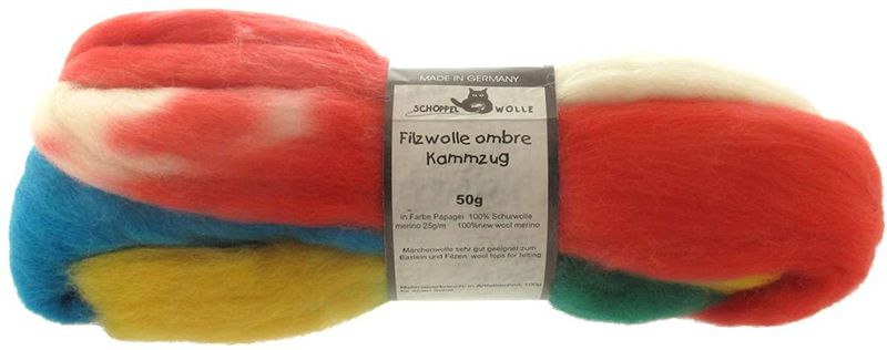 Filzwolle Ombre Kammzug