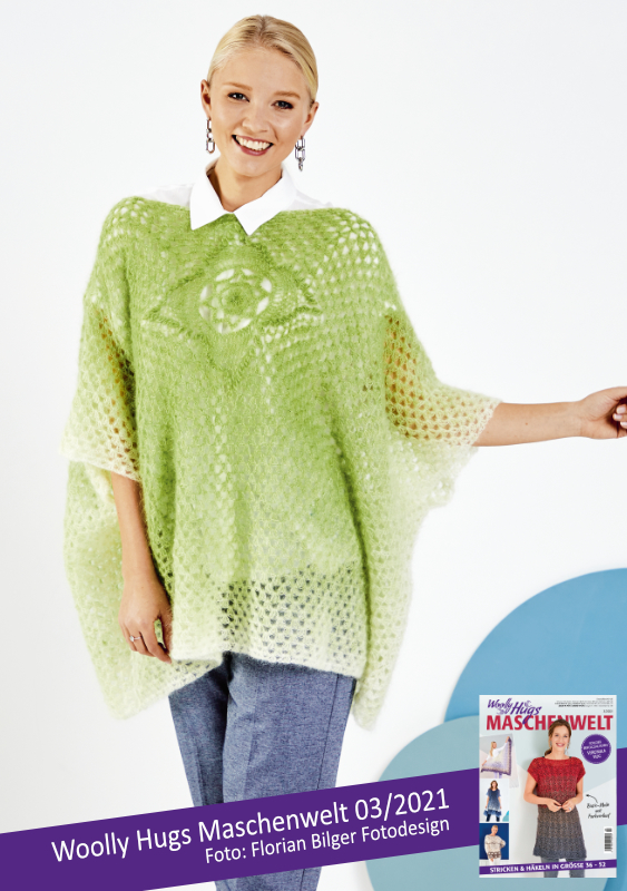 Überwurf Haruko | Anleitungsheft | Wolle Lace  | Häkeln | Woolly Hugs