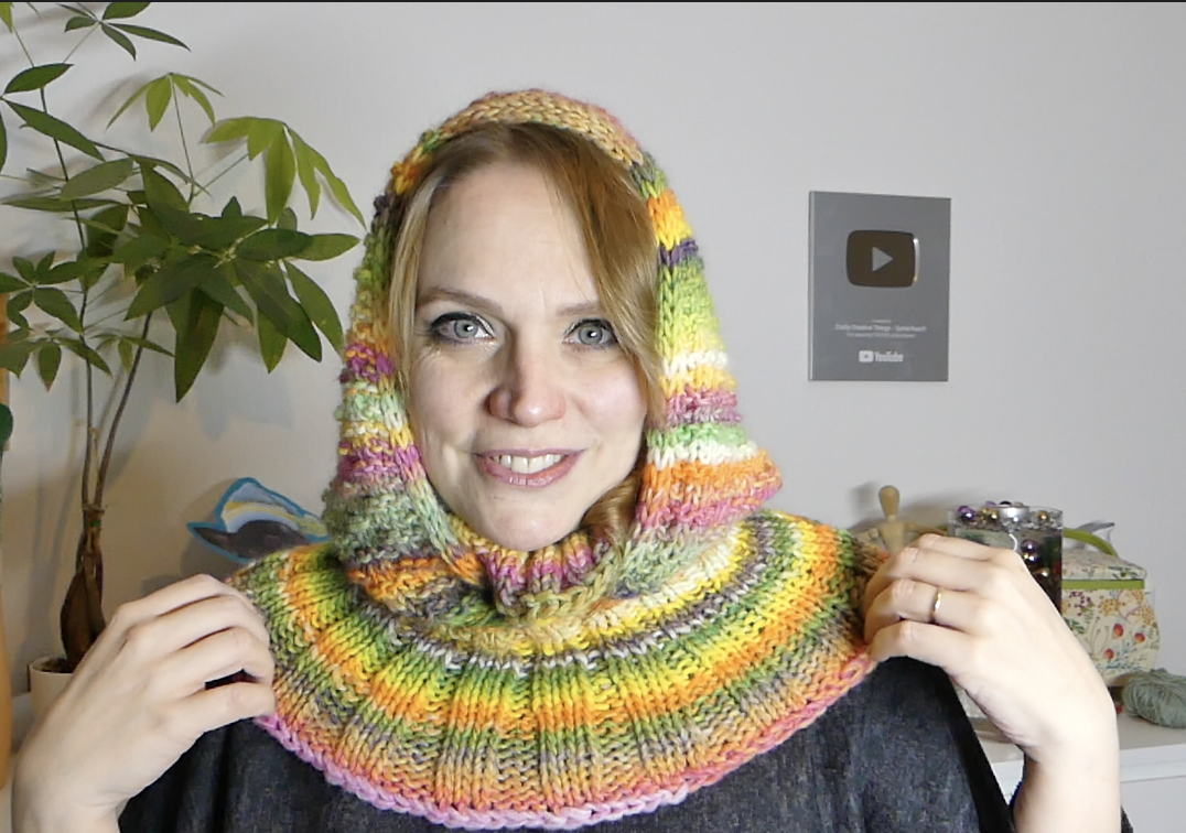 Kapuzenschal Bonny und Clyde  | Anleitung | Wolle Fano Linie 359  | Stricken | Sylvie Rasch