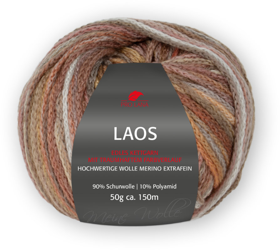 Laos Kettgarn von Pro Lana 0080 - erde