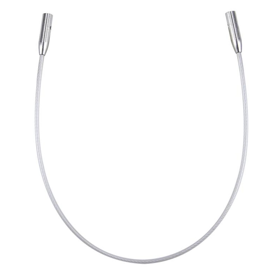 Seil für Nadelspitzen SWIV360 Silver Cable von chiaogoo Small | für NS 2,75 - 5,00 mm 13 cm für Sockenwunder