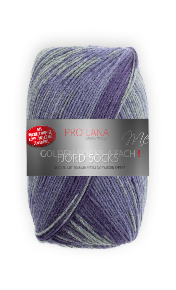 Fjord Socks - 4-fach Sockenwolle von Pro Lana 0192 - violett color Fjord Socks - 4-fach Sockenwolle von Pro Lana 0192 - violett color