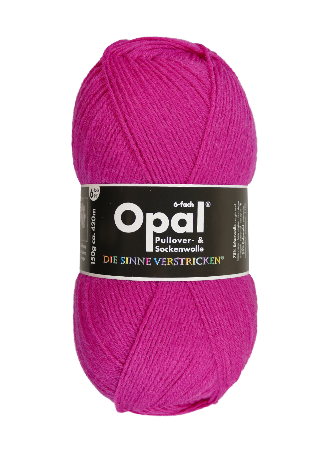 OPAL Uni - 6-fach Sockenwolle 7901 - pink