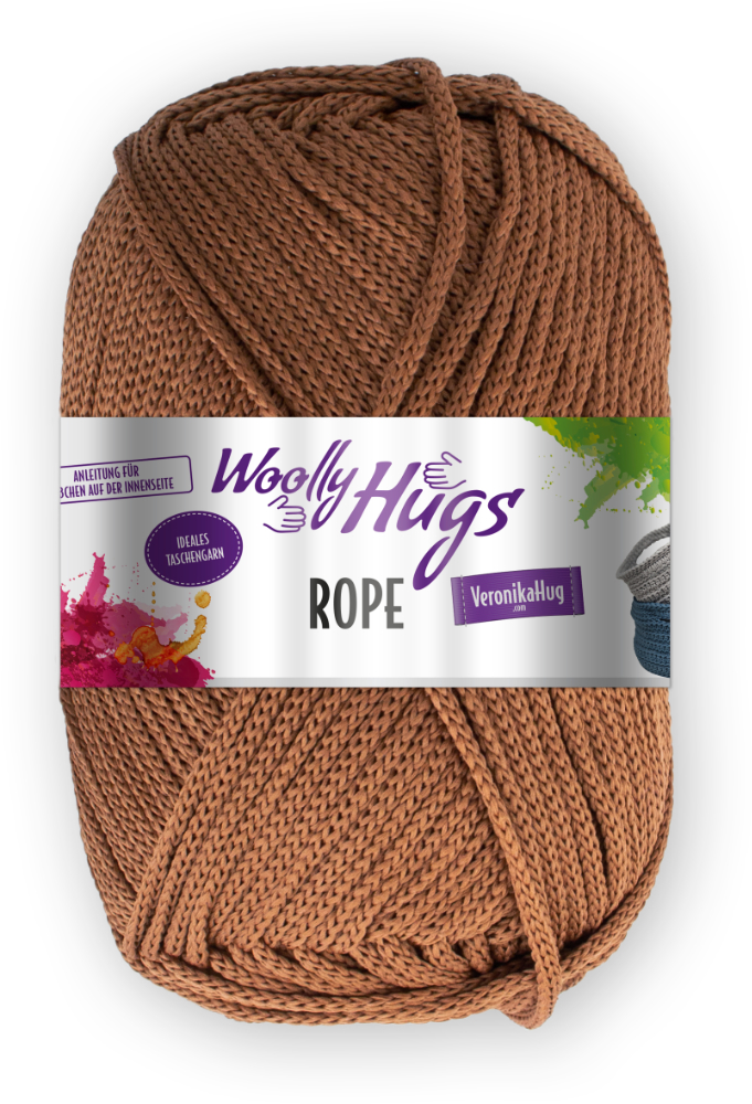 Rope von Woolly Hugs 0018 - haselnuss