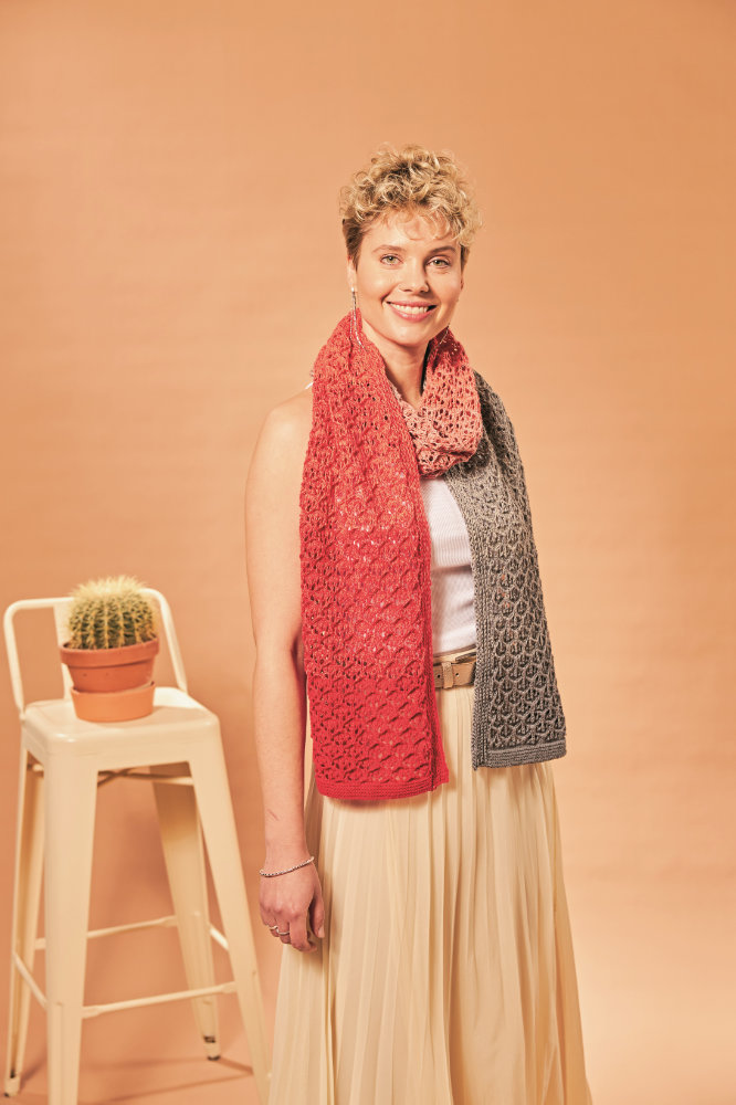 Stola Blubber-Blasen | Anleitungsheft | Wolle BOBBEL cotton 800m  | Stricken | Veronika Hug, Woolly Hugs, Christophorus Verlag