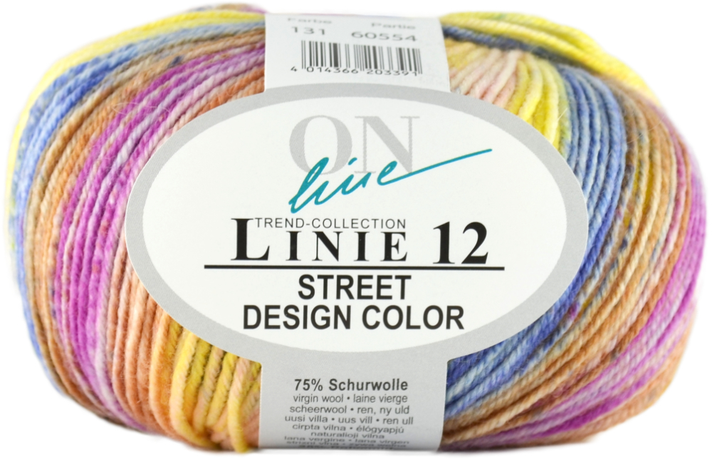 Street Design-Color Linie 12 von ONline 0131 - blau/pink/gelb