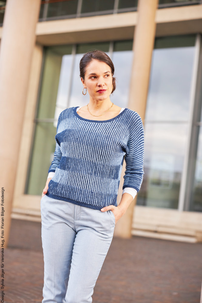 Pulli Schattenstricken | Wollpaket mit Merino Silk Socks Stretch, 4-fach | Stricken