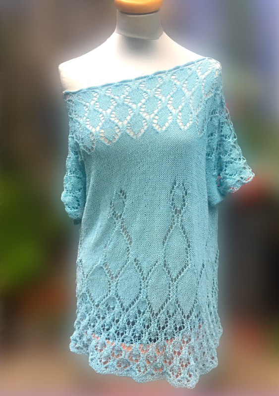 Lacy Sommertop | Anleitung als PDF | Stricken | Sylvie Rasch