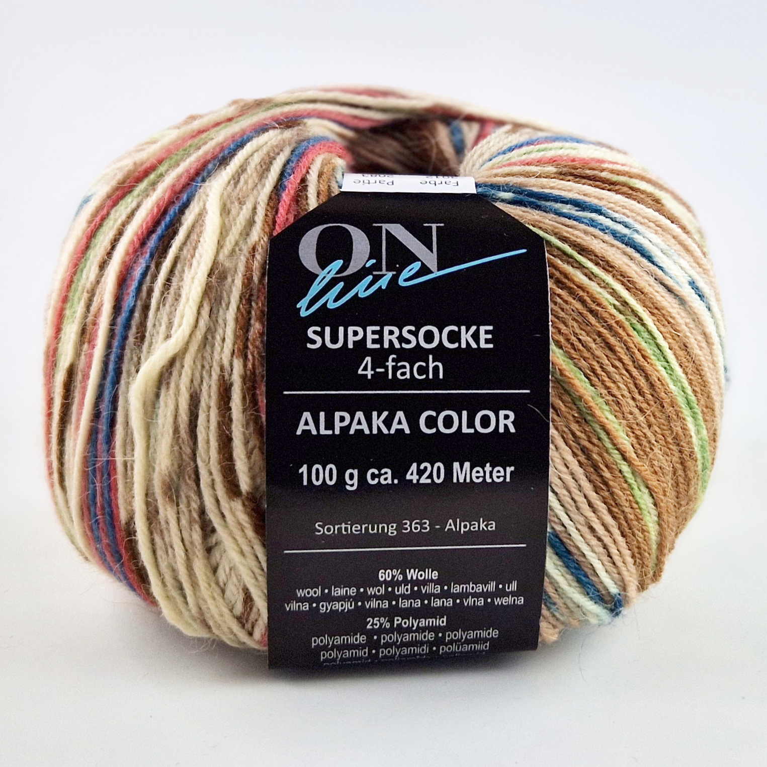 Supersocke Alpaka Color 4-fach von ONline 3012 Supersocke Alpaka Color 4-fach von ONline 3012