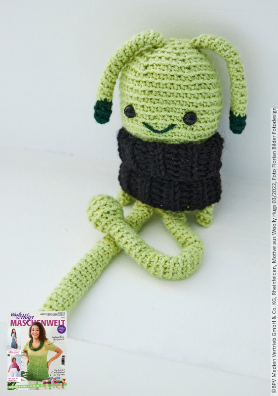 Hug-Mee Grasshopper  | Wollpaket mit Charity  | Häkeln | Veronika Hug, Woolly Hugs, Christophorus Verlag