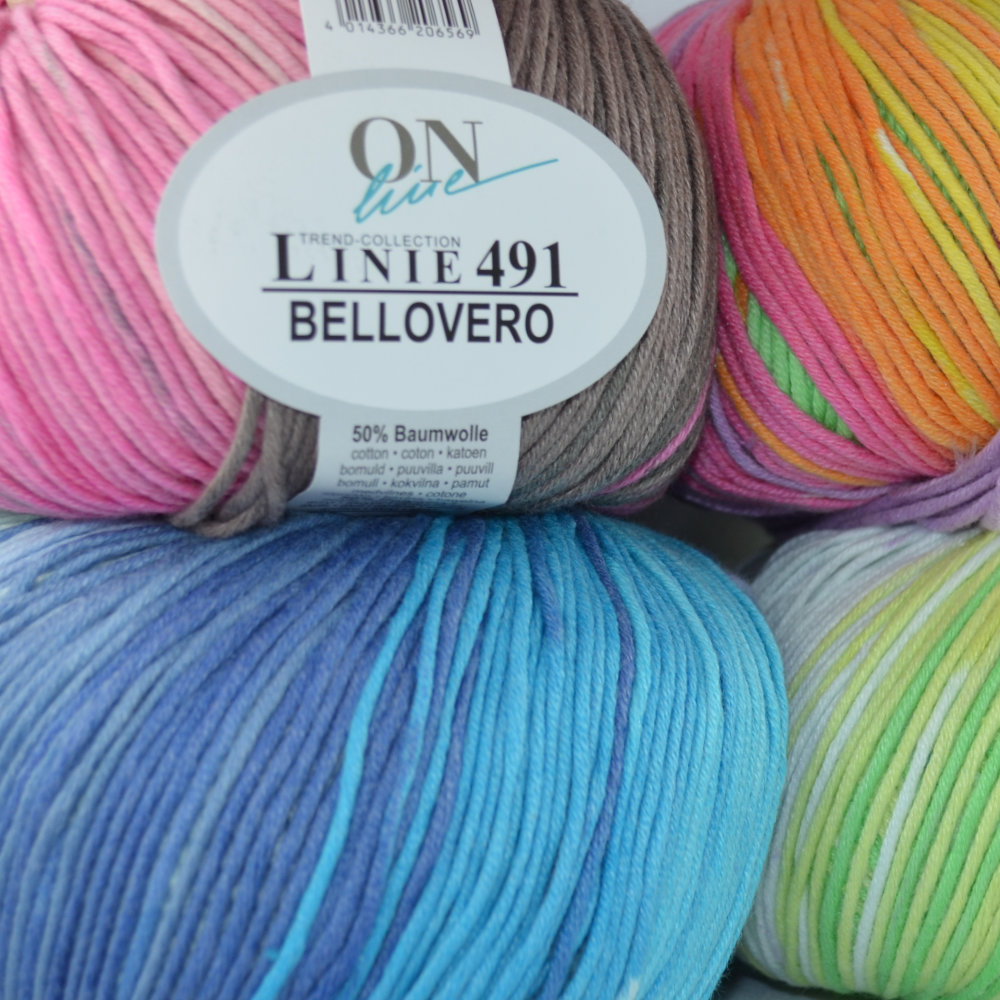 Bellovero Linie 491 von ONline 0102 - gelb/pink/lila/grün