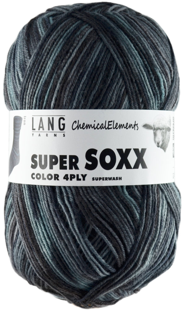 Super Soxx 4-fach von Lang Yarns ChemicalElements - 0350 - Iron